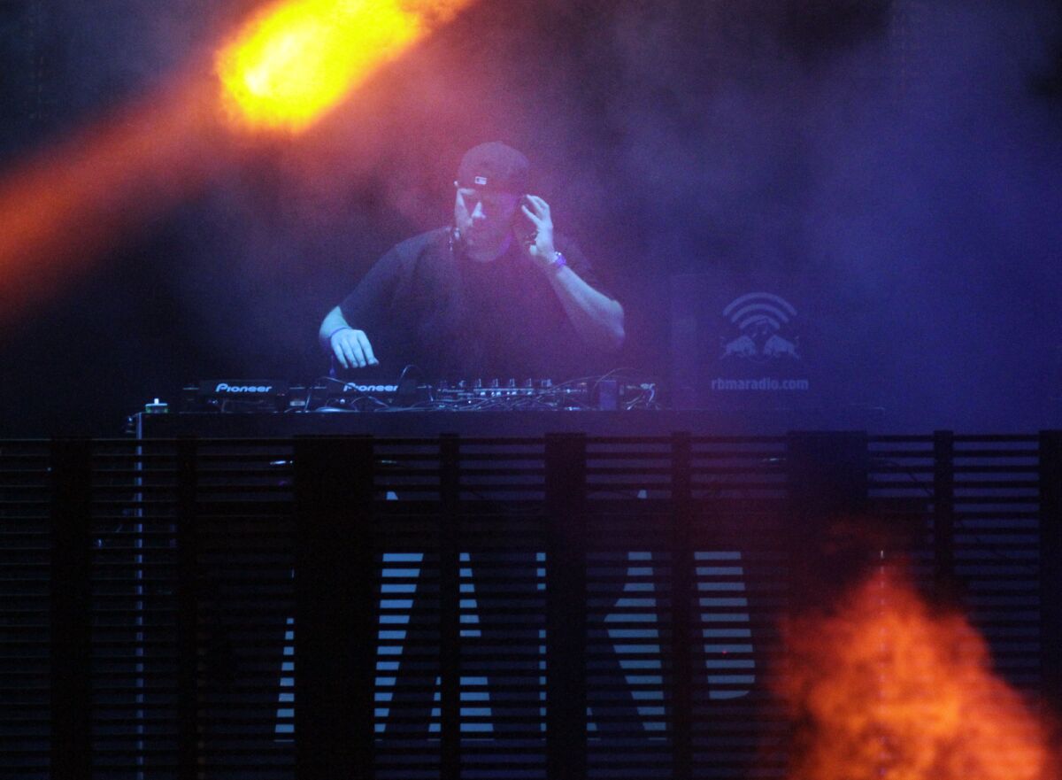 Eric Prydz at the "HARD Day of the Dead," the annual fall electronic music festival at L.A. State Historic Park on Nov. 2. Prydz also performs at the Hollywood Palladium on Saturday.