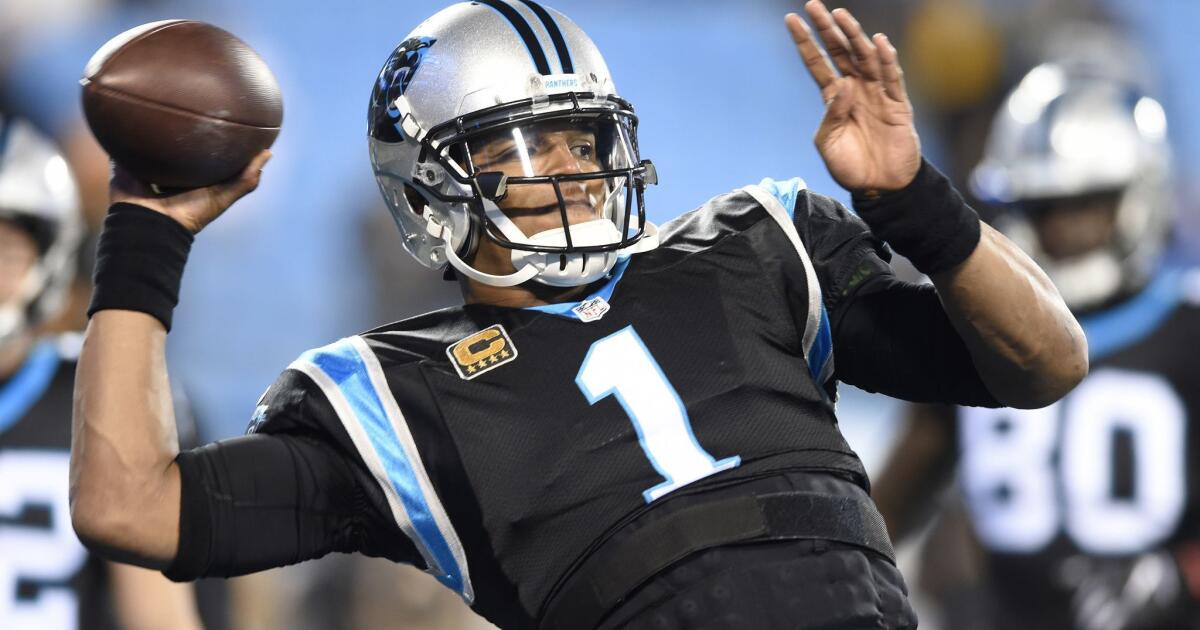 The Latest: Taylor Heinicke gets start with Cam Newton out