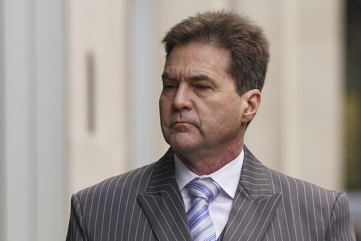 Craig Wright arrives at court in London on Monday