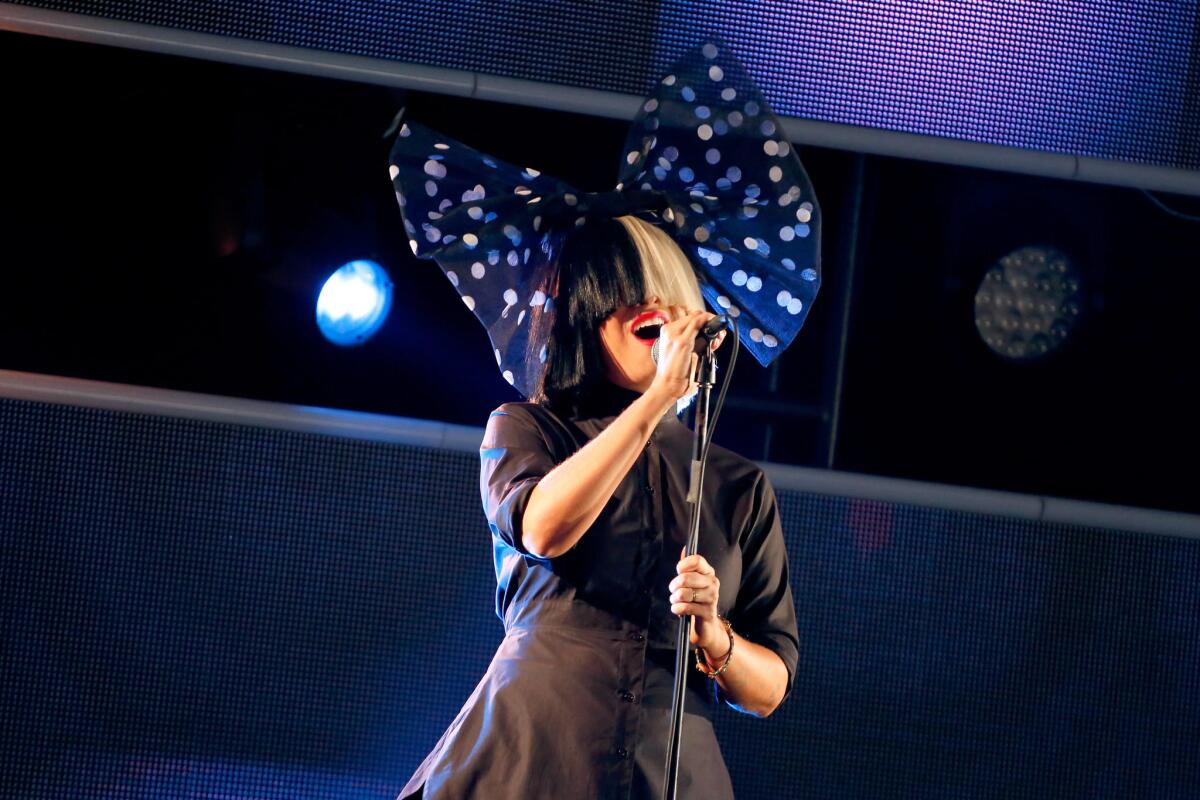 Sia performs at Samsung Galaxy Life Fest.