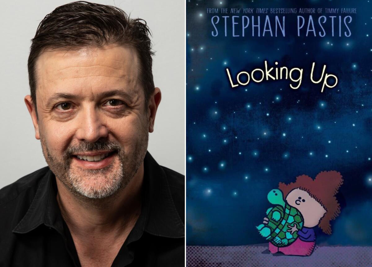 Author Stephan Pastis and his new book "Looking Up."