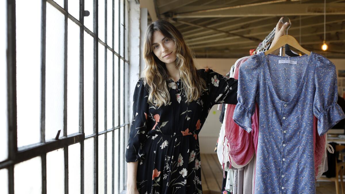 Christy Dawn Baskauskas, the designer behind a vintage-inspired clothing label.