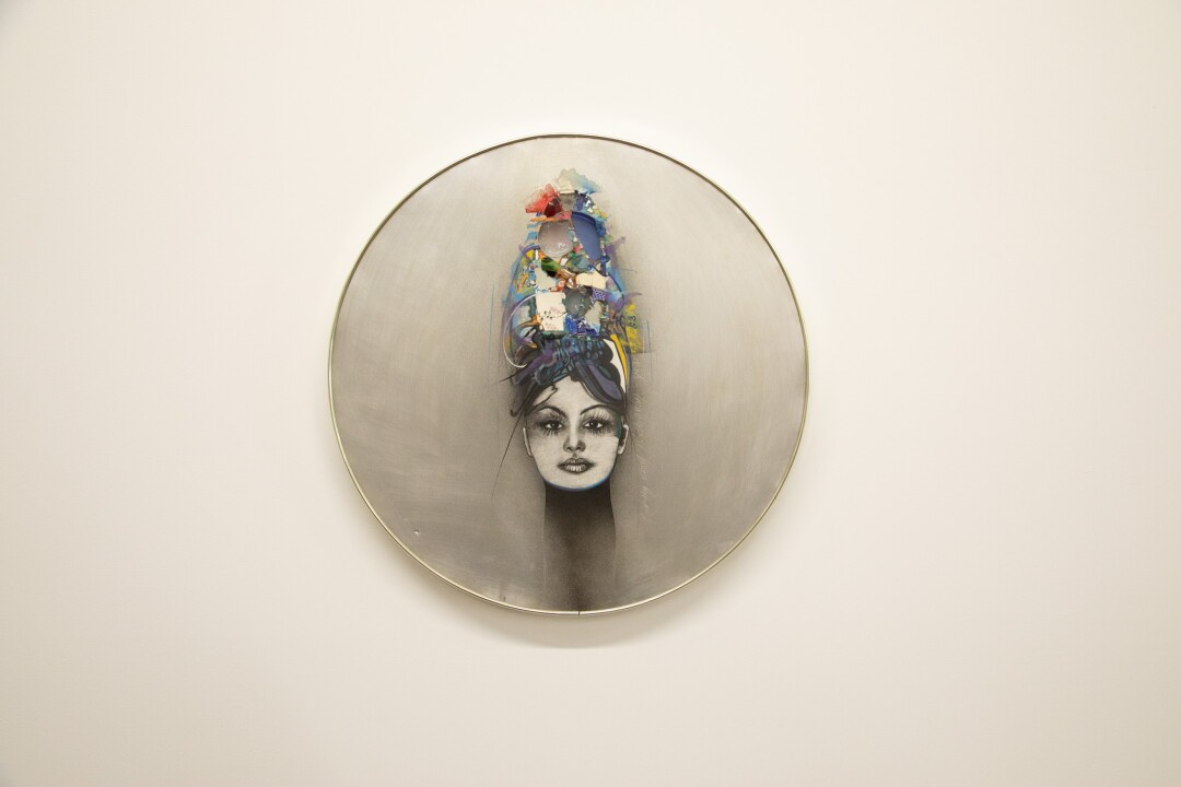 Timothy E. Washington THE QUEEN, 1983 etched aluminum, mixed media assemblage