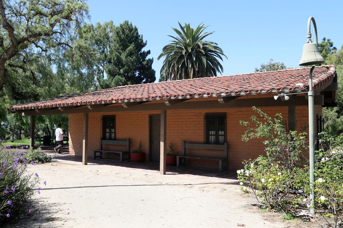 The Diego Sepulveda Adobe building at Estancia Park in Costa Mesa was constructed about 1820.