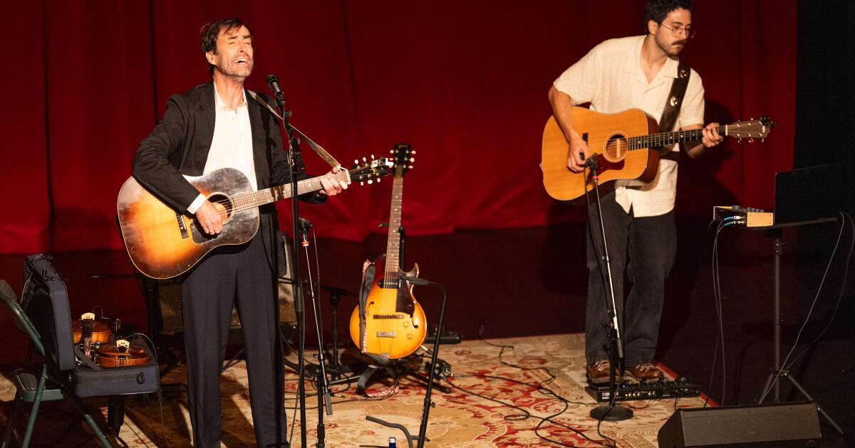 Andrew Bird gets 'painfully sincere' at mental health benefit concert celebrating 'The Pitt'