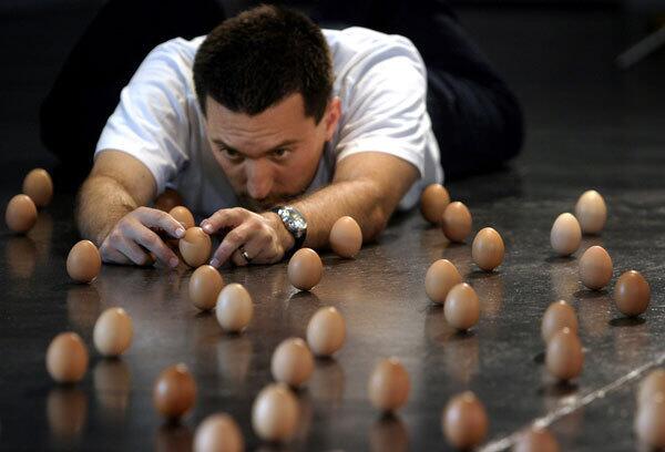 World's best egg balancing record