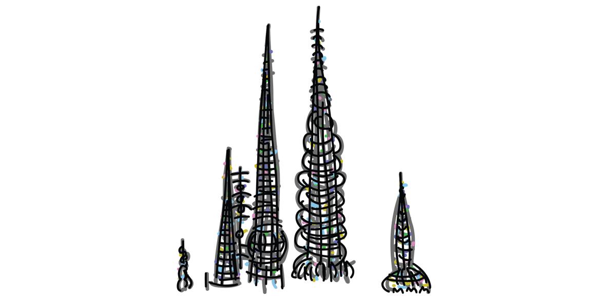 Illustration of Watts Towers