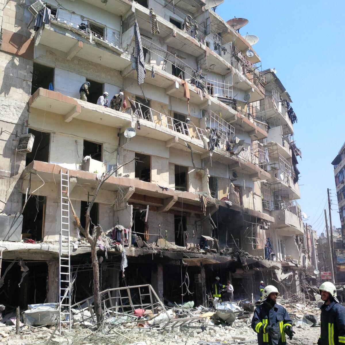 For more than three months, Aleppo's opposition-held neighborhoods and surrounding suburbs have been terrorized nearly daily by barrel bombs unleashed from helicopters. The bombs, TNT-filled oil drums that can level buildings, have killed more than 2,000 people, activists estimate.