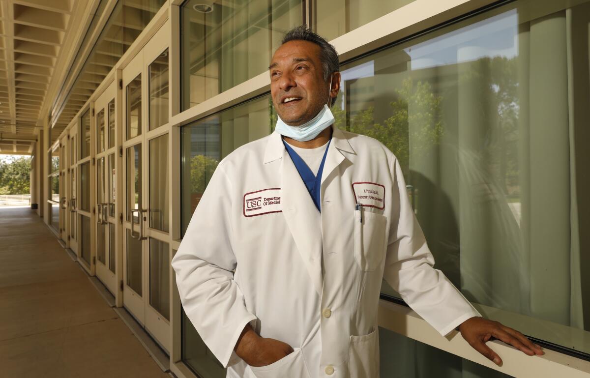 Dr. Adupa Rao is a pulmonologist on the front lines at Keck Hospital of USC 