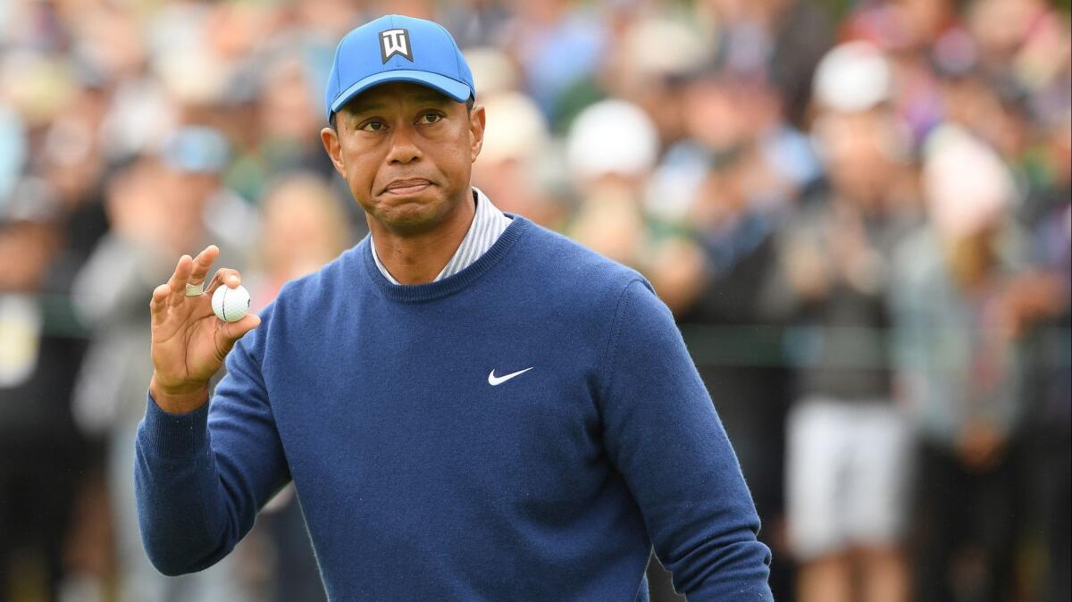 Tiger Woods finished one-over 72 Friday at the U.S. Open.