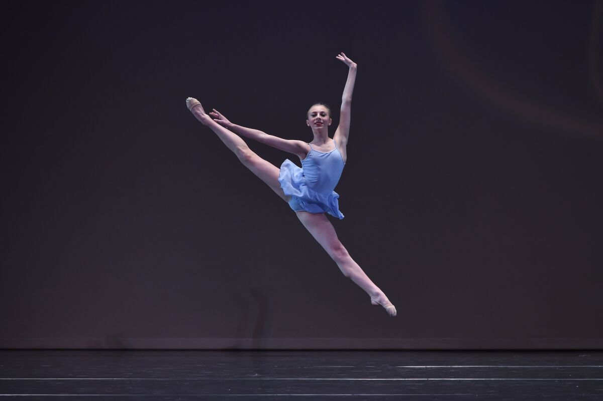 Remy Loren at the YAGP competition in San Diego.