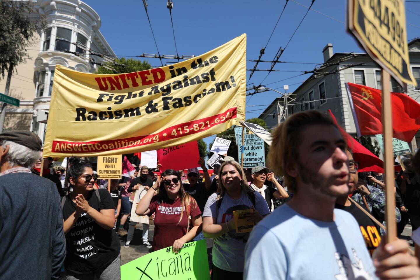 Counter-protesters rally in San Francisco