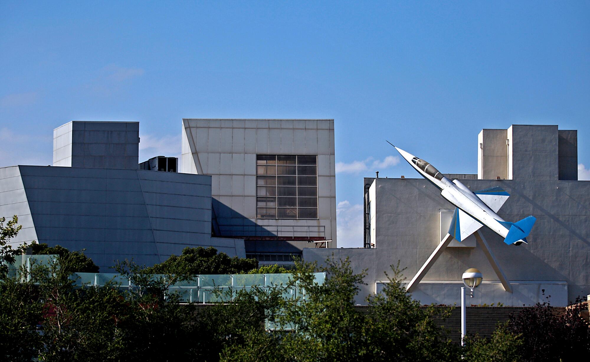 Exterior of the Air and Space Gallery at the California Science Center.