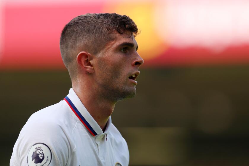 NORWICH, ENGLAND - AUGUST 24: Christian Pulisic of Chelsea during the Premier League match between Norwich City and Chelsea FC at Carrow Road on August 24, 2019 in Norwich, United Kingdom. (Photo by Catherine Ivill/Getty Images)