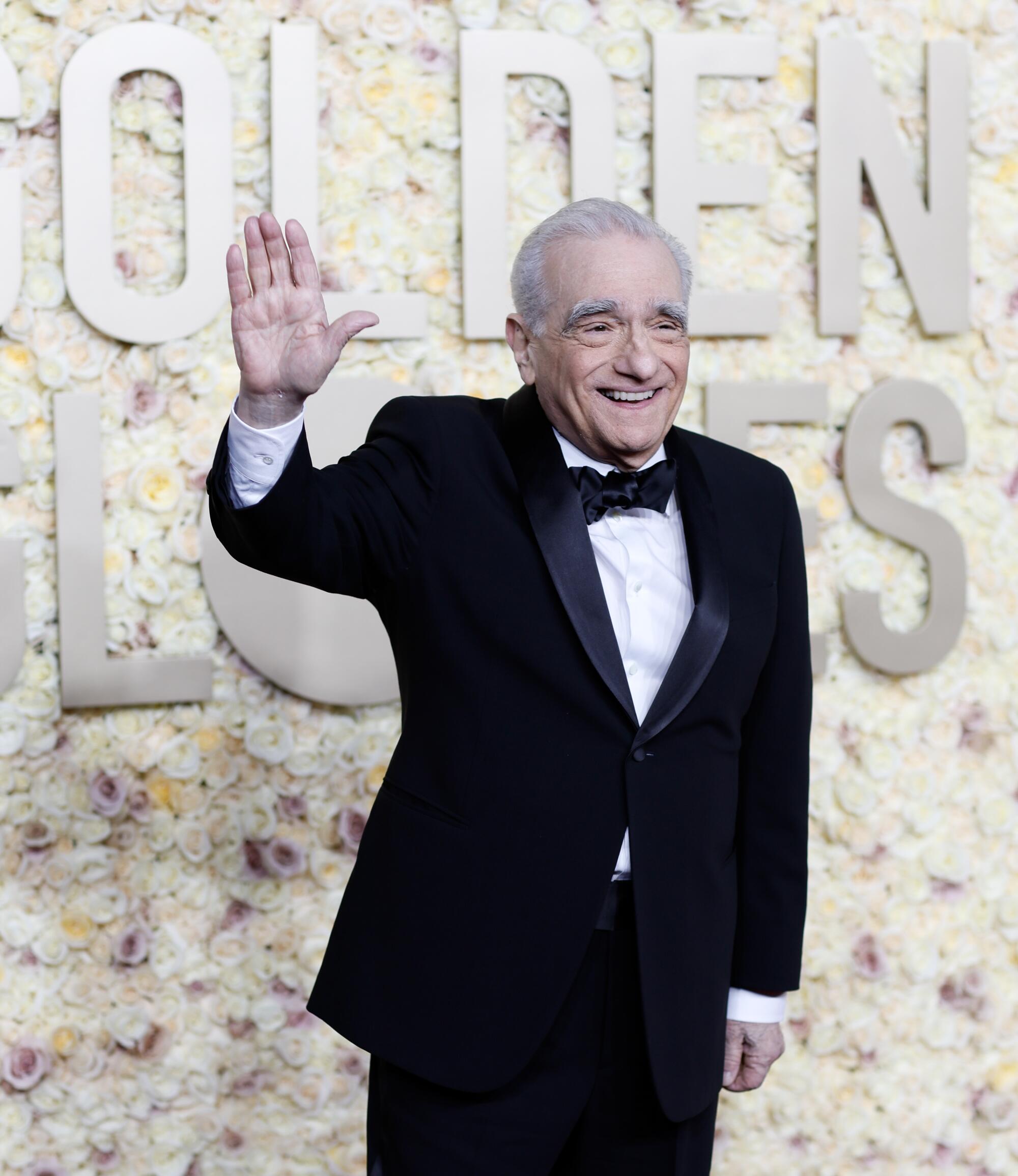 Martin Scorsese on the red carpet of the 81st Annual Golden Globe Awards held at the Beverly Hilton Hotel on January 7, 2024.