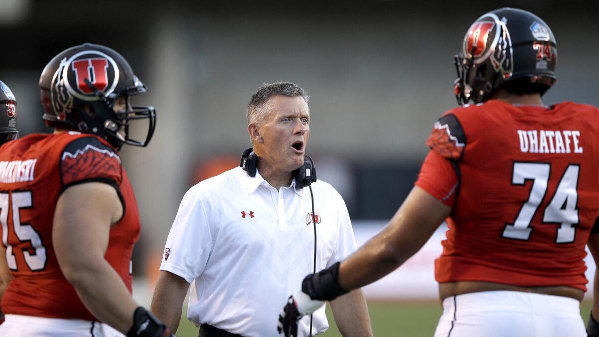 Coach Kyle Whittingham has built Utah into a perennial Pac-12 Conference contender.