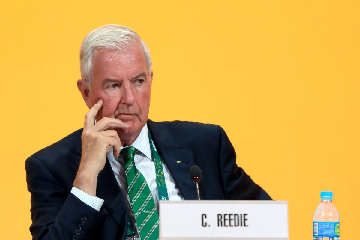 World Anti-Doping Agency President Craig Reedie in Rio de Janeiro on Aug. 2.