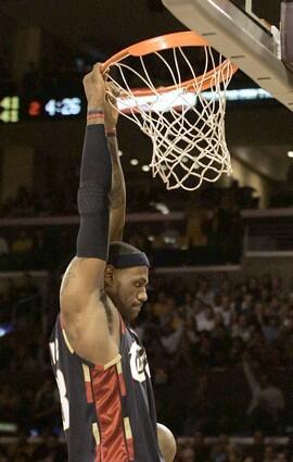 LeBron James dunk