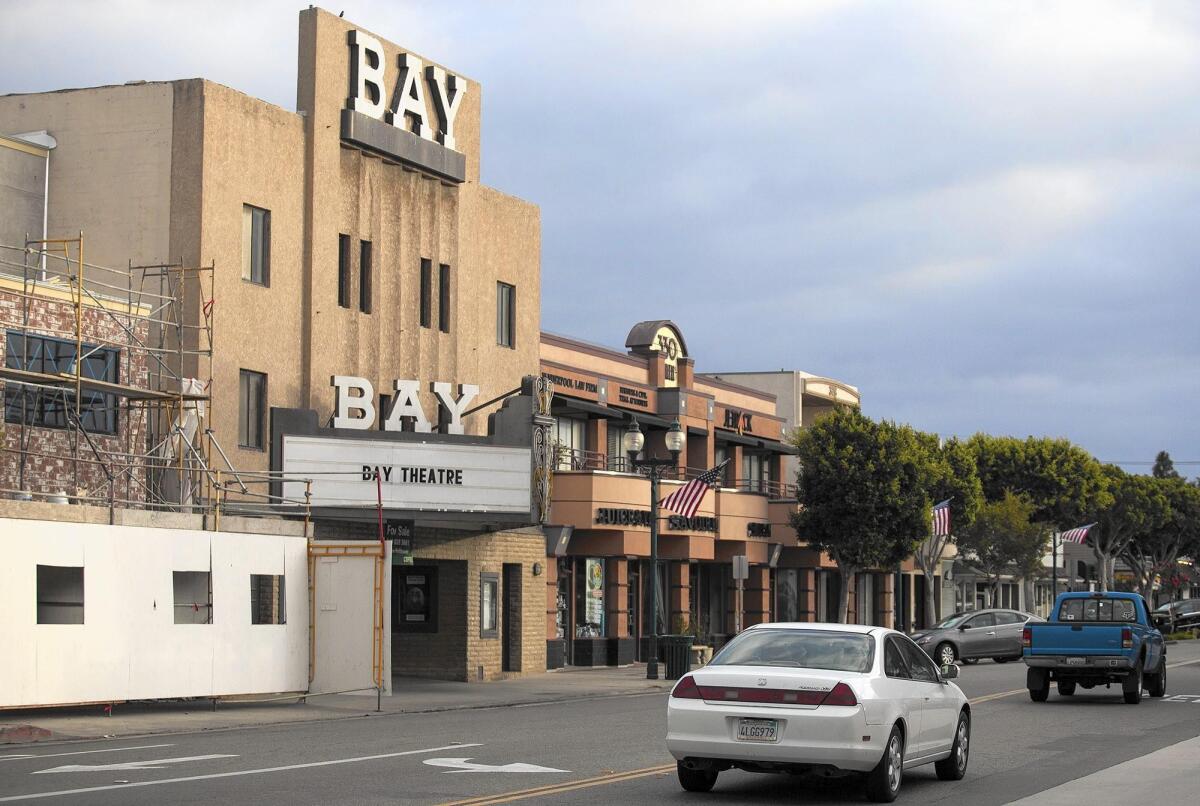 Seal Beach’s Bay Theatre, at Main Street and Pacific Coast Highway, has been a gathering spot for locals since it opened in 1947.