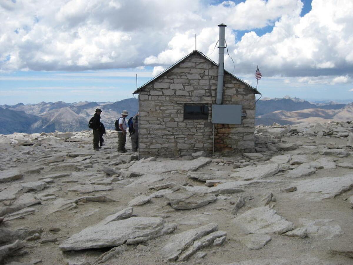 Summit hut.