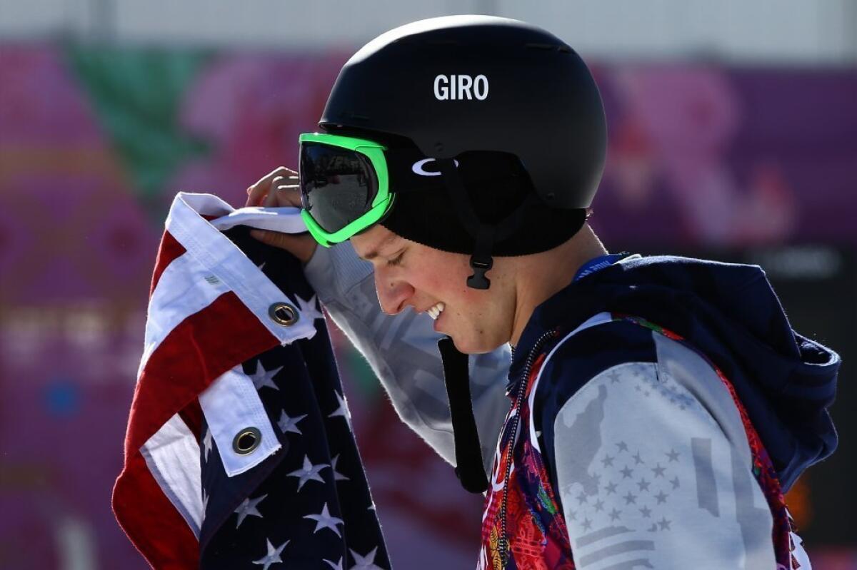 Joss Christensen dedicated his gold medal to his late father.