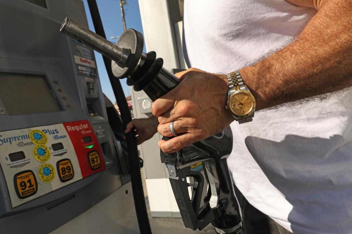  A Chevron station in Torrance.