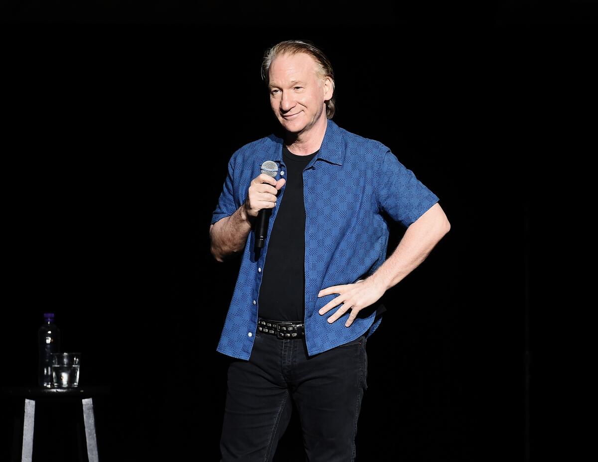 A photo of Bill Maher Performing During New York Comedy Festival