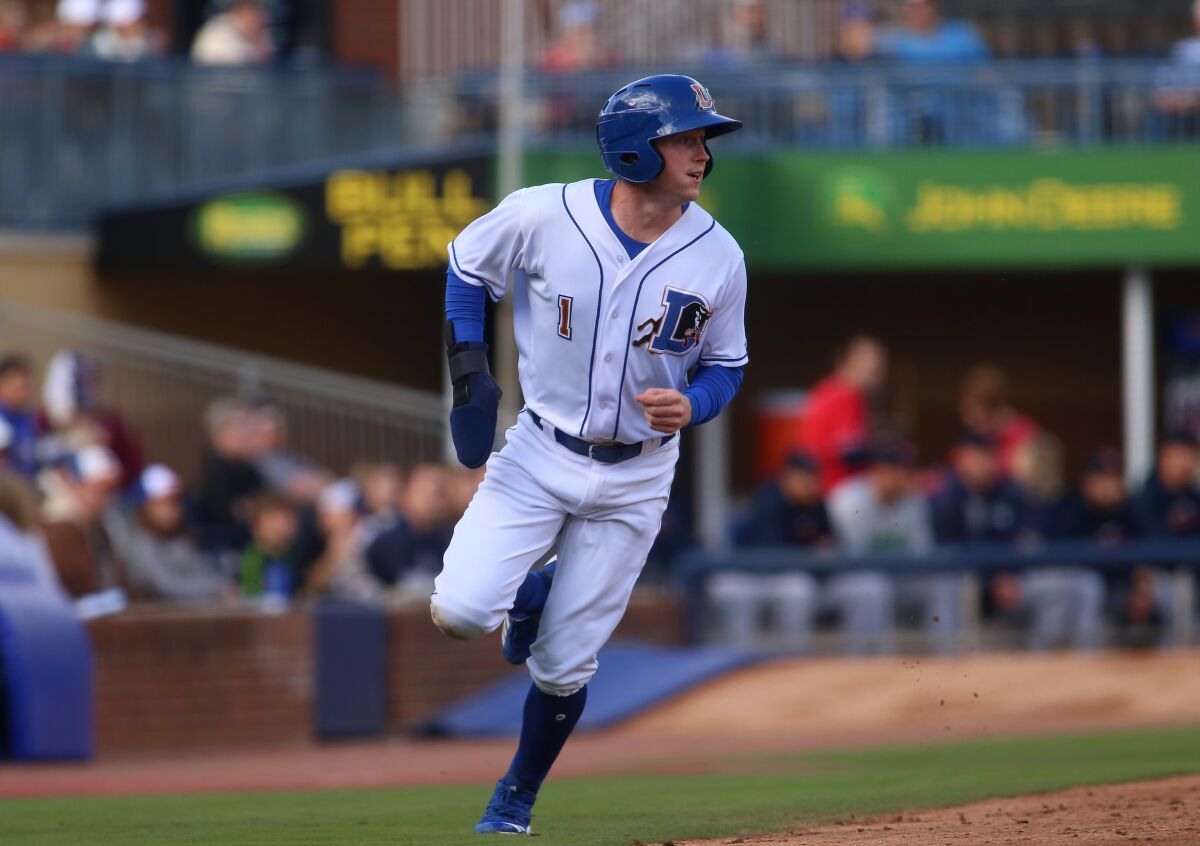 Padres infielder/pitching prospect spent 2019 at Triple-A Durham in the International League.