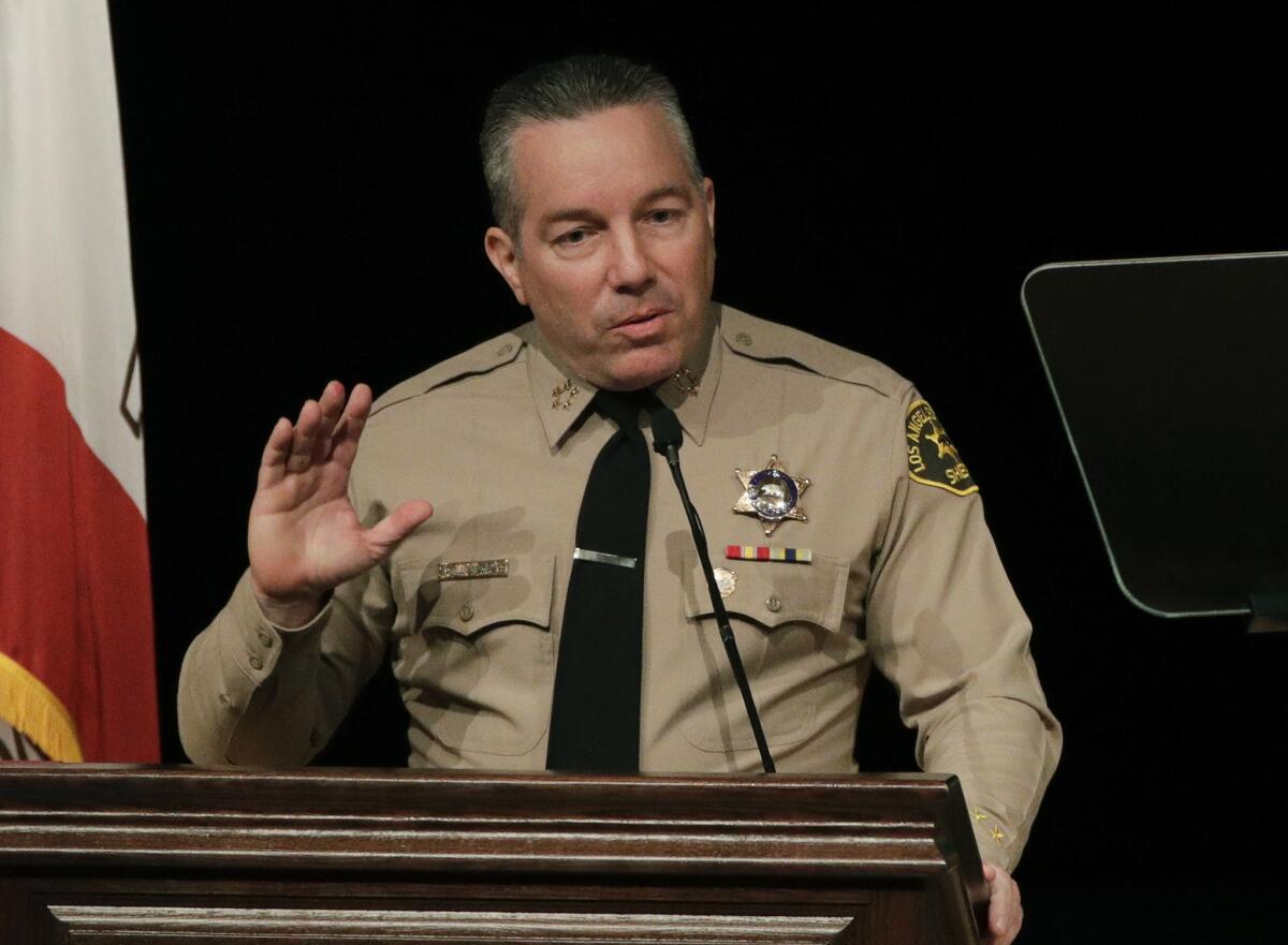 L.A. County Sheriff Alex Villanueva, shown in 2018, reported Monday he had reduced the jail population and taken other steps to defend against an outbreak of the coronavirus in the nation's largest jail system.