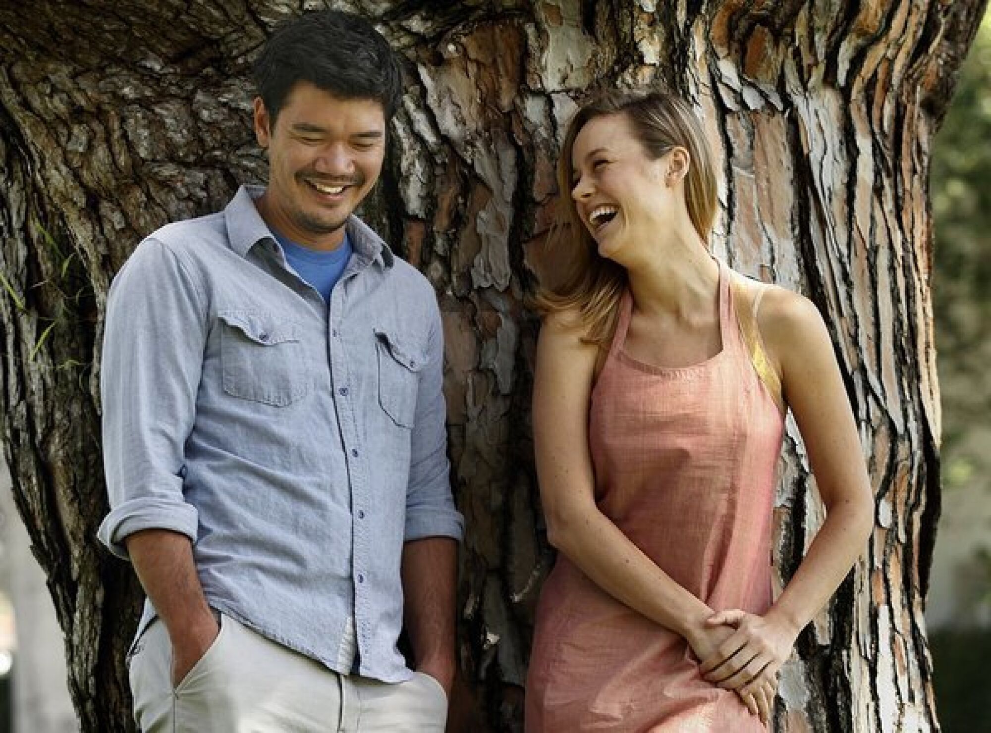 Writer-director Destin Daniel Cretton, left, and actress Brie Larson, photographed in Beverly Hills.