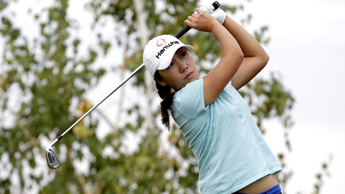 In-Kyung Kim, shown during the Evian Championship last month, won the Reignwood LPGA Classic on Sunday.