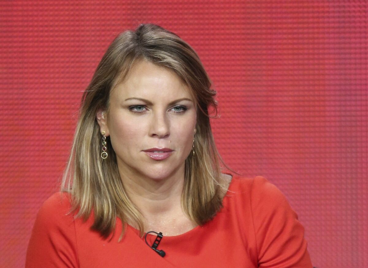 News correspondent Lara Logan of "60 Minutes Sports" speaks onstage during the Showtime portion of the 2013 Winter TCA Tour at Langham Hotel on January 12, 2013 in Pasadena, California.