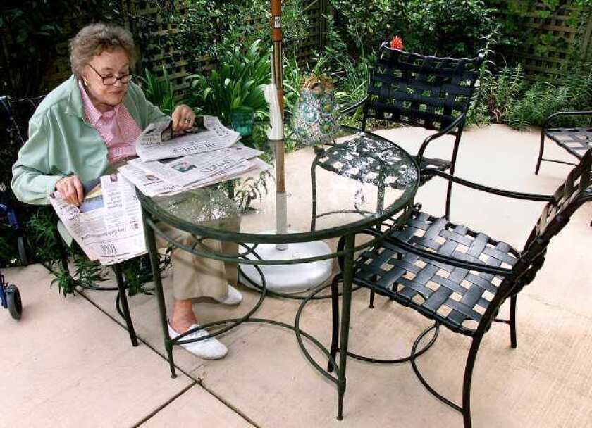 Julia Child, at her retirement home in Montecito in 2002.
