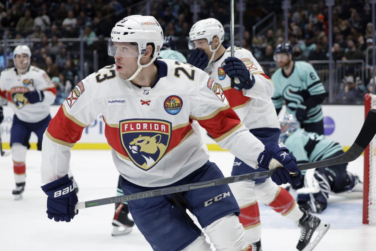 Panthers snap Kraken's seven-game win streak with 5-1 win - The San Diego  Union-Tribune