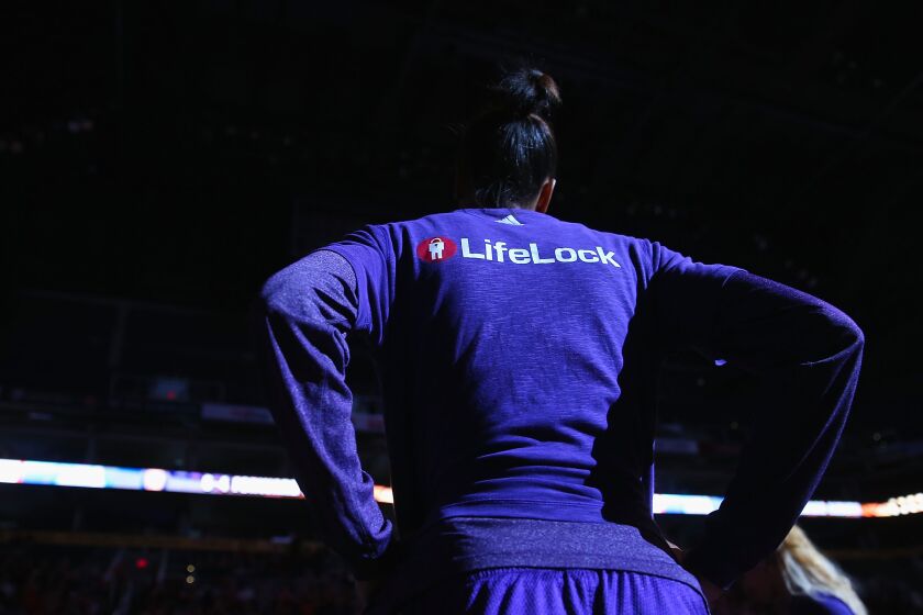 PHOENIX, AZ - JULY 14: DeWanna Bonner #24 of the Phoenix Mercury stands on the court before the WNBA game against the Los Angeles Sparks at US Airways Center on July 14, 2013 in Phoenix, Arizona. NOTE TO USER: User expressly acknowledges and agrees that, by downloading and or using this photograph, User is consenting to the terms and conditions of the Getty Images License Agreement. (Photo by Christian Petersen/Getty Images)