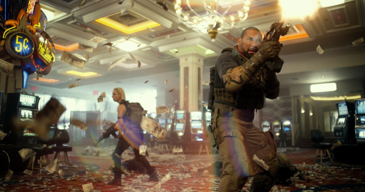 A casino gets shot up in the movie "Army of the Dead."