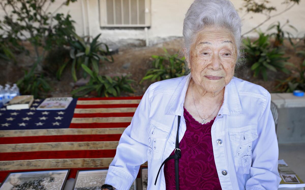 Yukiko Sugiyama, 100, was sent to live in the Poston Internment Camp in Arizona when she was 21. 