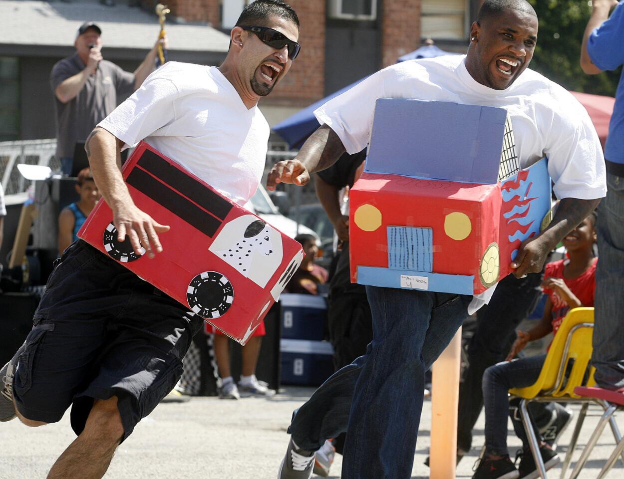 Photo Gallery: Custom-made cardboard cars raced at Tobinworld in Glendale