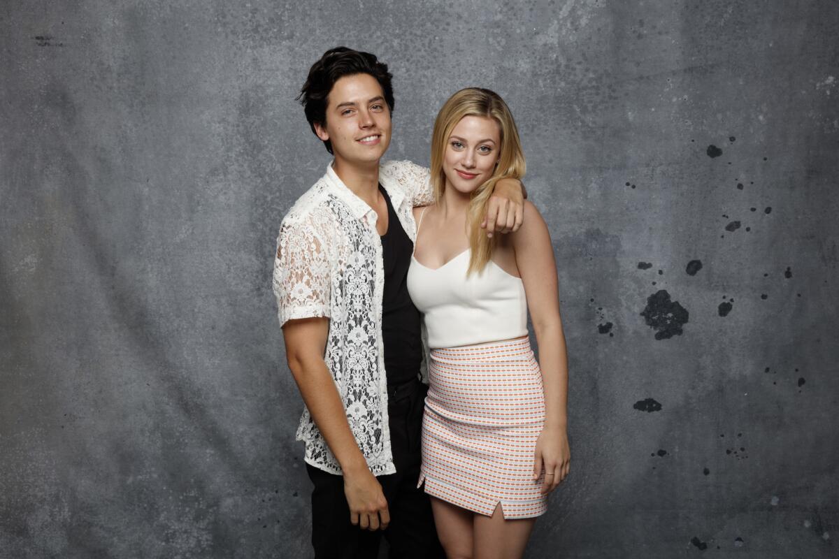 Bughead alert! Cole Sprouse and Lili Reinhart bring "Riverdale" to Comic-Con —click for more photos from the L.A. Times studio