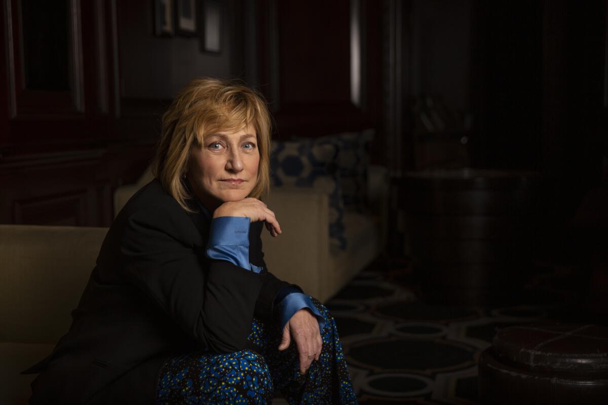 Edie Falco, star of CBS' "Tommy," at the Langham Huntington Hotel in Pasadena.