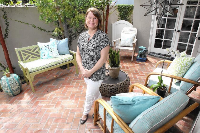 Kathleen DiPaolo in her Newport Beach home.