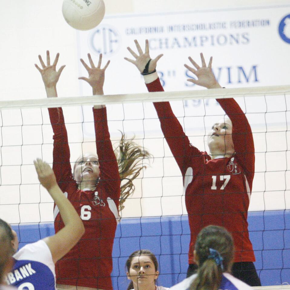 Burbank vs. Burroughs girls' volleyball