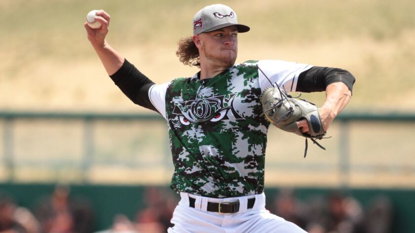 Padres pitching prospect Chris Paddack started the 2018 season with the high Single-A Lake Elsinore Storm.