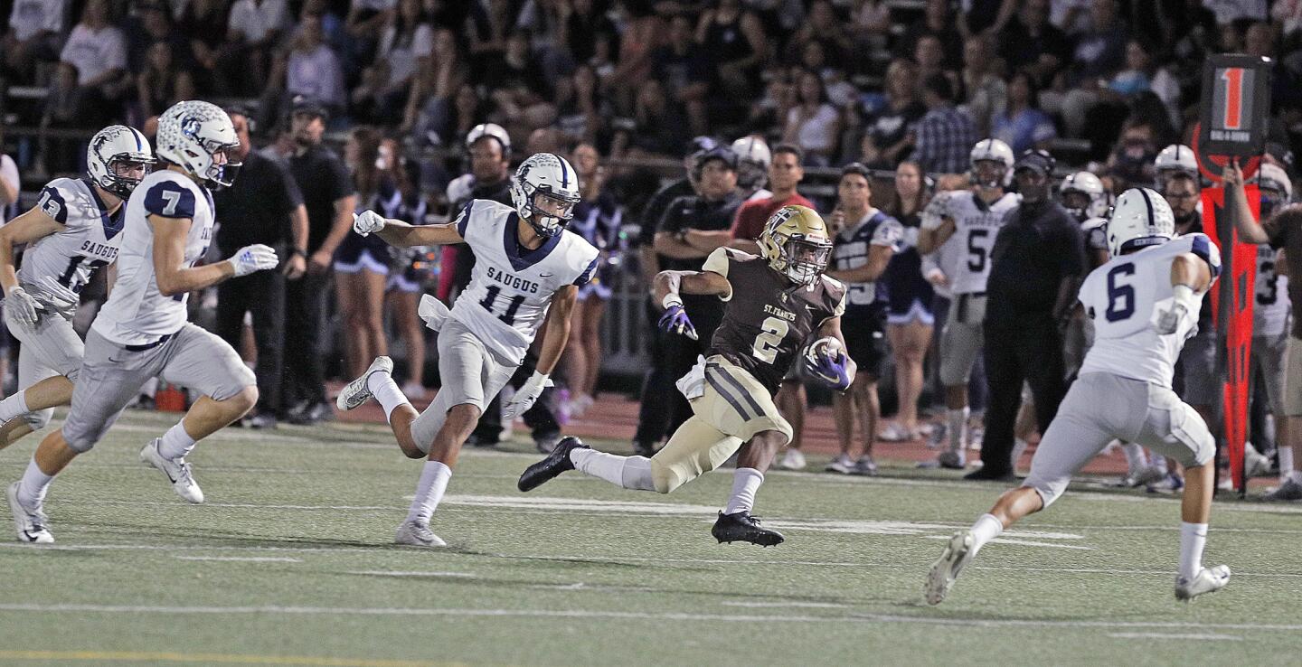 Photo Gallery: St. Francis vs. Saugus in non-league home football game