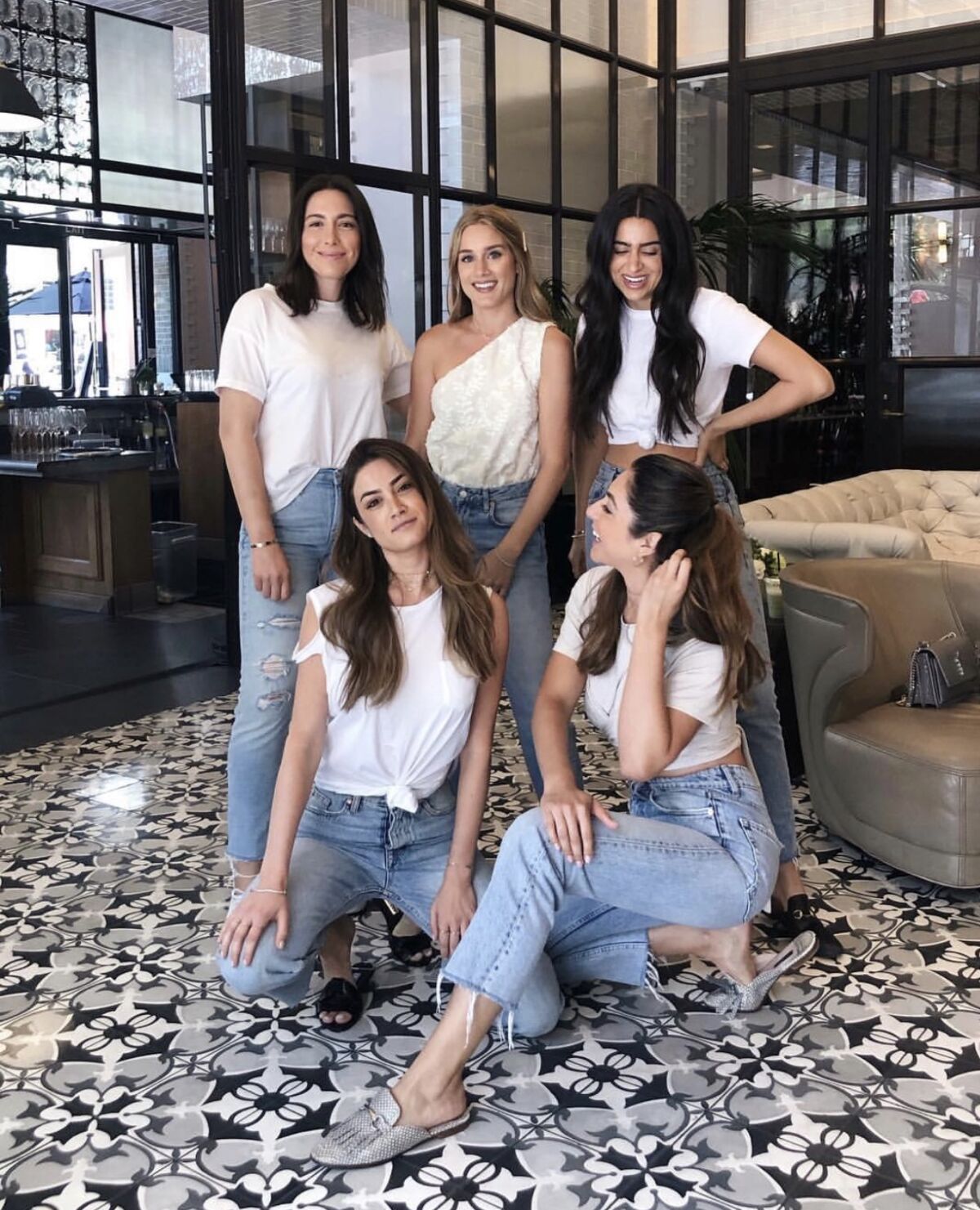 The women of AEUYS, a bilingual and bicultural content creation group that Andrea Lopez-Velarde founded with her best friends.
