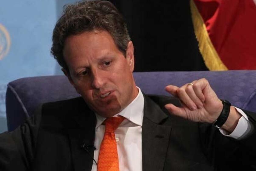 Secretary of the Treasury Timothy F. Geithner makes the rounds on the major Sunday talk shows