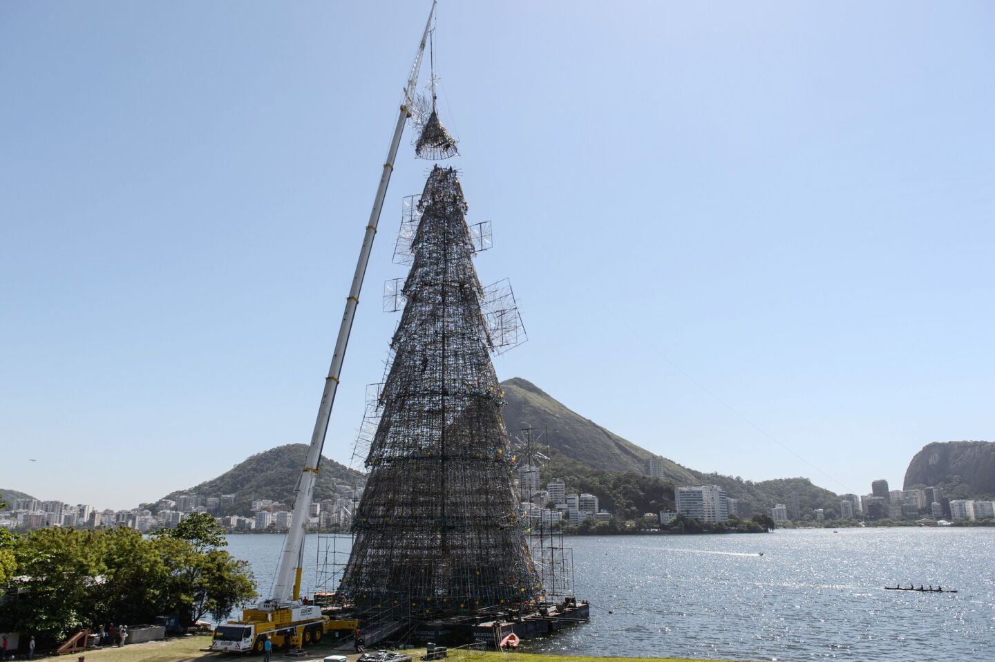 Brazil's floating Christmas Tree