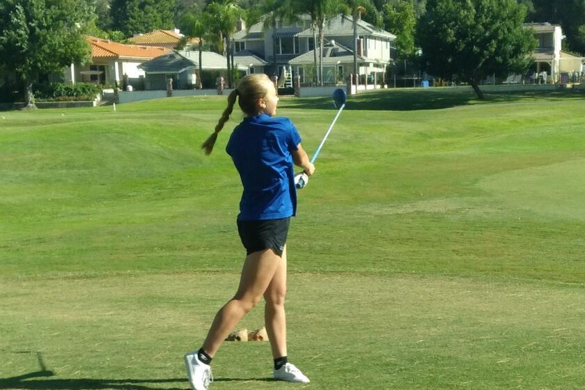 Emily Wright is a second-year girls golf varsity player. On Sept. 14, she completed her nine-hole round in 61 strokes.