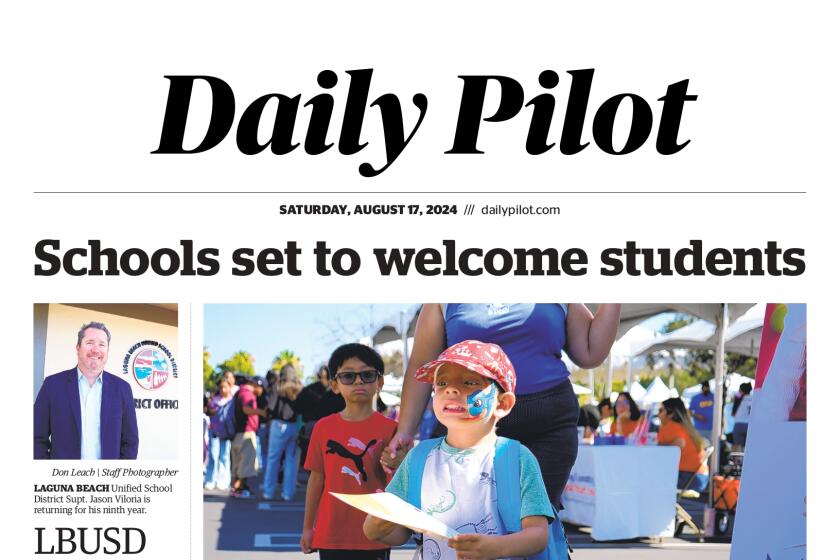 Front page of the Daily Pilot e-newspaper for Saturday, Aug. 17, 2024.