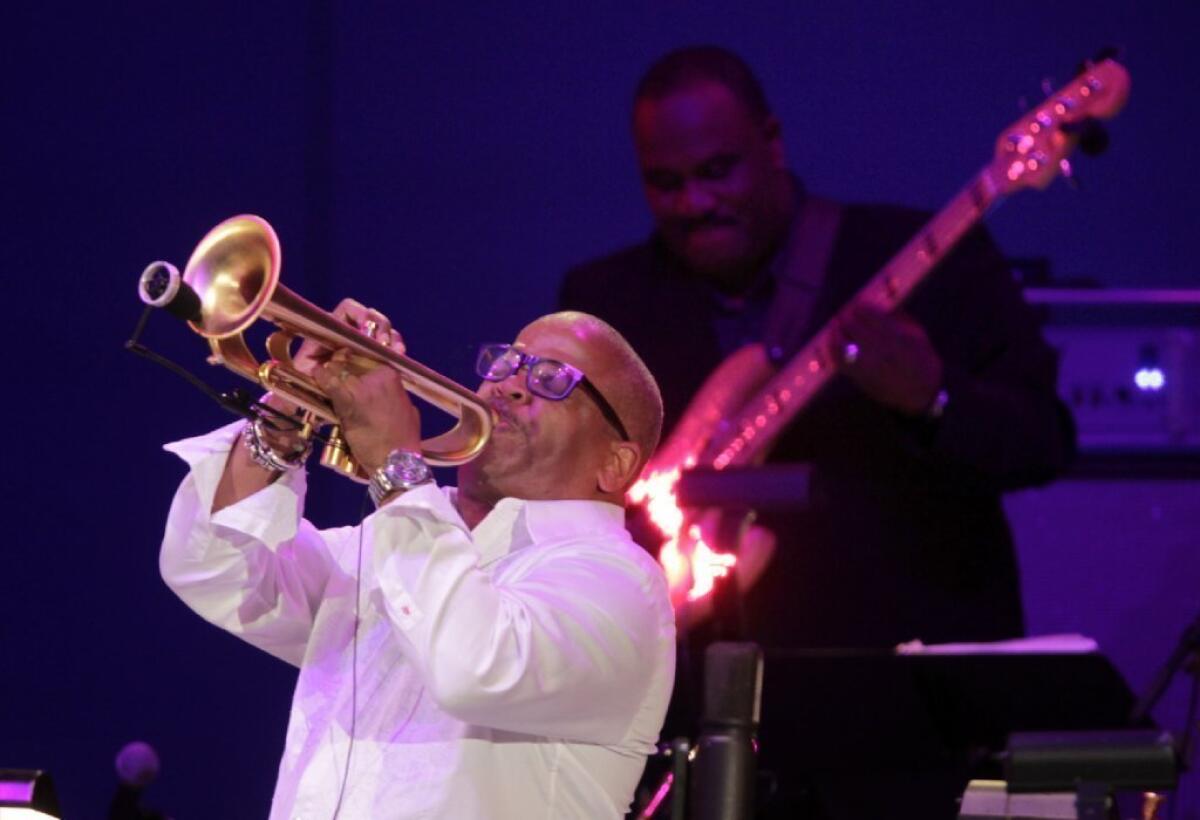 Trumpeter Terence Blanchard performs with Dr. John at the Hollywood Bowl this summer.